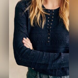 Sézane Lyna Jumper Navy - Size M